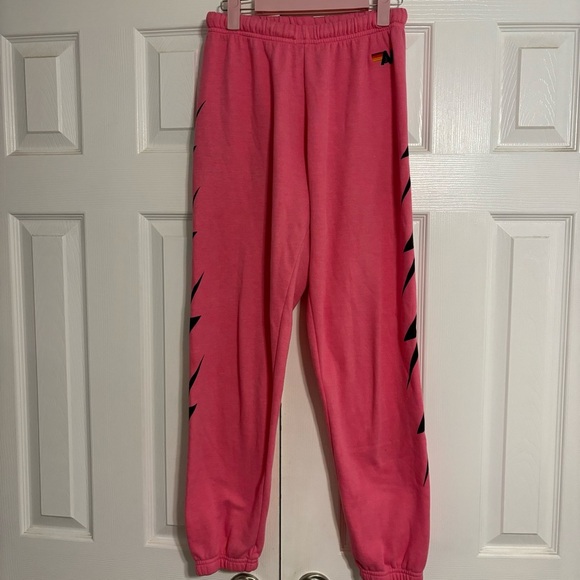Aviator Nation 4 Bolt Sweatpants Pink - Picture 2 of 10